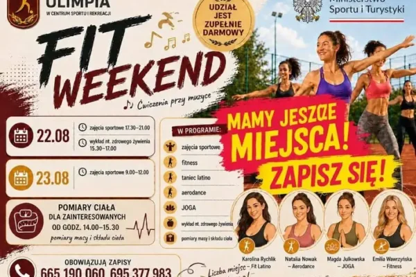 FIT WEEKEND w Olimpii – darmowe ćwiczenia na świeżym powietrzu
