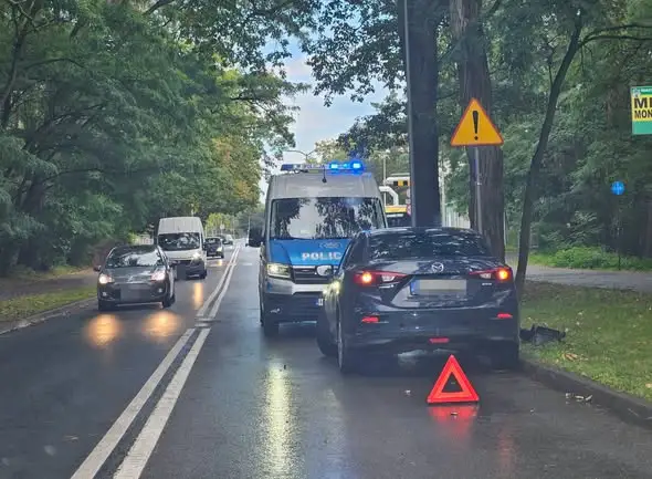 Młody kierowca bez doświadczenia rozbił auto na ul. Botanicznej w Zielonej Górze