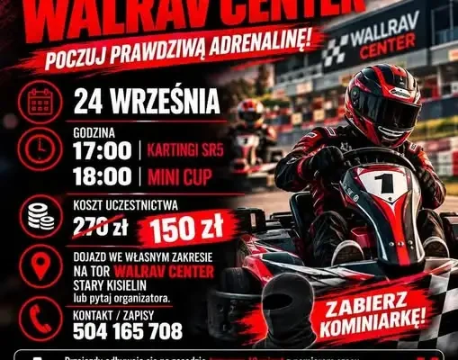 Ostatnie 5 miejsc na czwartkowe wyzwanie na torze w Starym Kisielinie