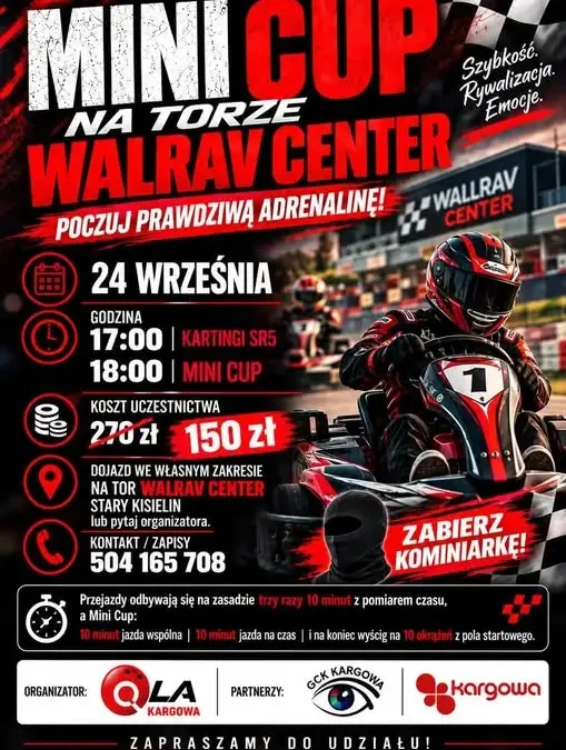Ostatnie 5 miejsc na czwartkowe wyzwanie na torze w Starym Kisielinie