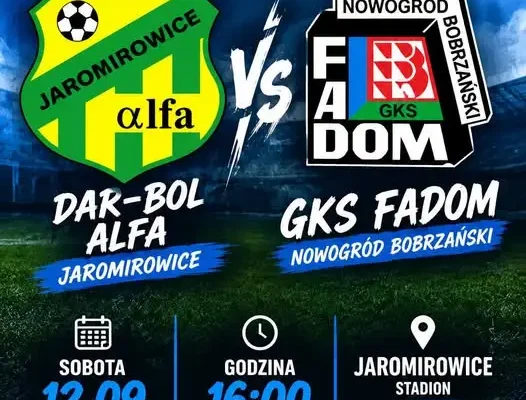 GKS Fadom Nowogród Bobrzański zagra na wyjeździe z Alfą Jaromirowice w 4. kolejce A-klasy