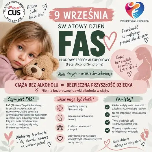 Światowy Dzień FAS – CUS w Sulechowie edukuje o skutkach alkoholu w ciąży