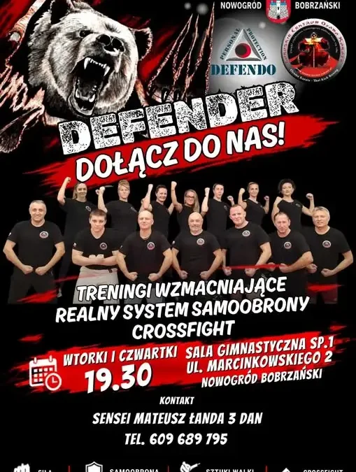 Nowogród Bobrzański: Rusza Grupa DEFENDER – treningi Defendo z Sensei Mateuszem Łandą