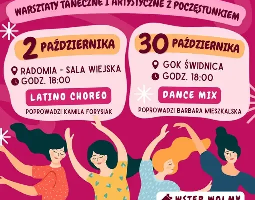 Taneczne wieczory dla kobiet w gminie Świdnica – dwa spotkania jesienią