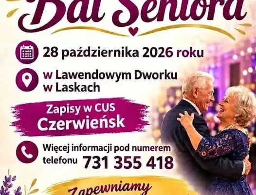 Bal Seniora w Gminie Czerwieńsk – zapisy ruszają 18 września