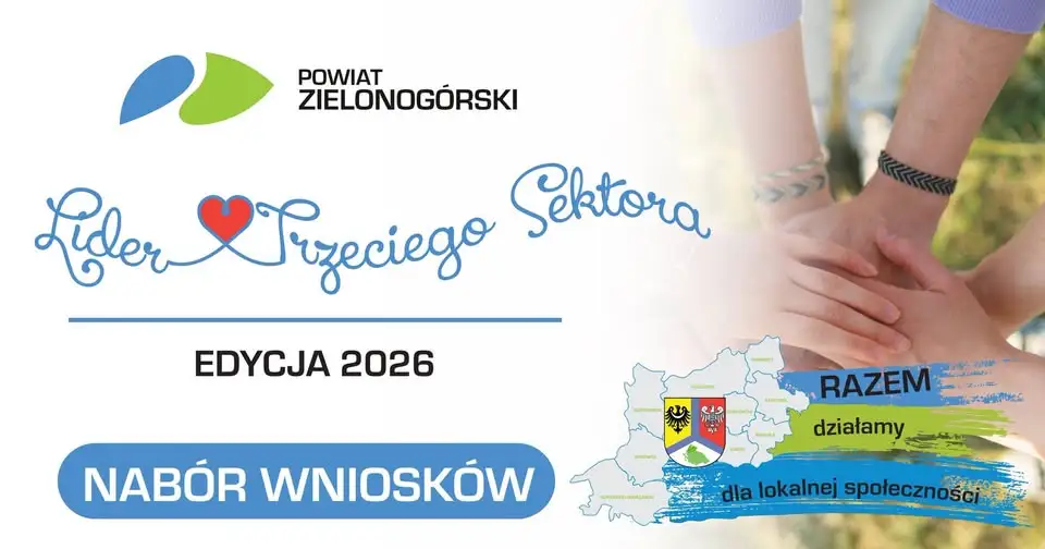 Powiat Zielonogórski szuka lokalnych bohaterów – ruszył nabór do nagrody dla liderów trzeciego sektora