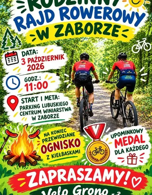 Rodzinny Rajd Rowerowy w Zaborze – 3 października