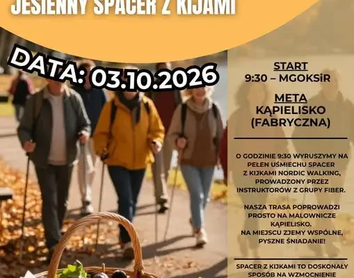 Jesienny spacer z kijkami i wspólnym śniadaniem – 3 października