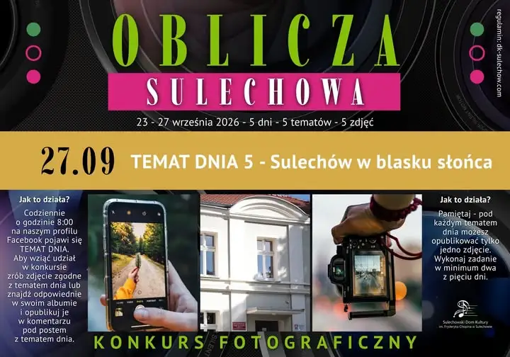Ostatni dzień na zgłoszenie zdjęć w konkursie „Oblicza Sulechowa 2026”