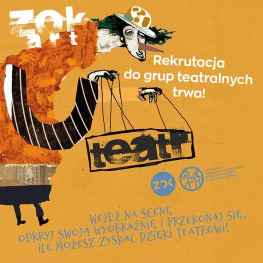 Zielonogórski Ośrodek Kultury zaprasza na bezpłatne zajęcia teatralne