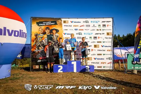 Bartek Lehmann z Kargowej z podwójnym tytułem wicemistrza Polski w PIT BIKE OFF-ROAD