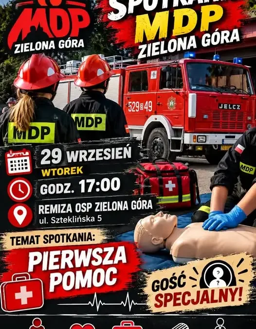 MDP Zielona Góra zaprasza na szkolenie z pierwszej pomocy – już 29 września