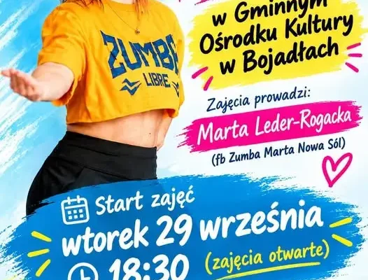Zumba startuje w GOK Bojadła – dziś zajęcia otwarte