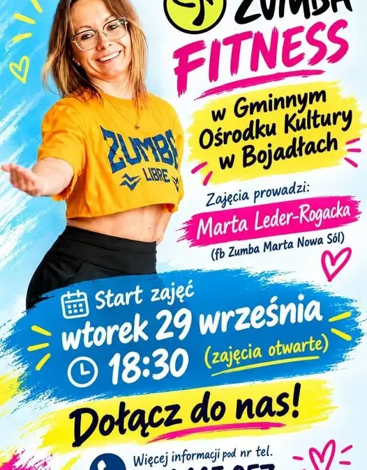 Zumba startuje w GOK Bojadła – dziś zajęcia otwarte