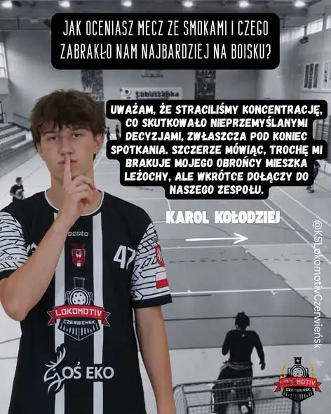 Karol Kołodziej z Lokomotivu o meczu, kadrze U19 i planach na przyszłość