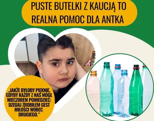 Zbiórka butelek z kaucją w Szkole Podstawowej nr 2 w Sulechowie – pomoc dla Antka