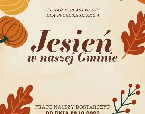 Jesienny konkurs plastyczny dla przedszkolaków w Gminie Babimost