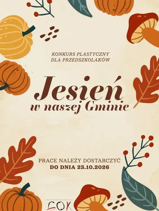 Jesienny konkurs plastyczny dla przedszkolaków w Gminie Babimost