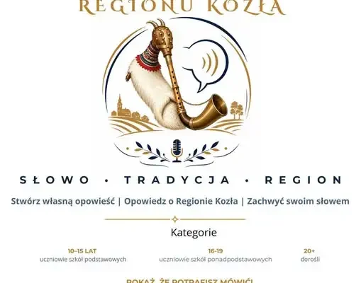 Regionalny Konkurs Oratorski „Mistrz Mowy Regionu Kozła” – zaproszenie do udziału