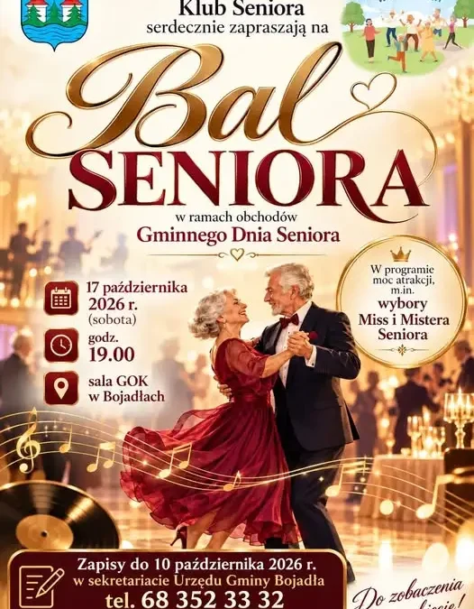 Bal Seniora w Bojadłach – zapisy do 10 października
