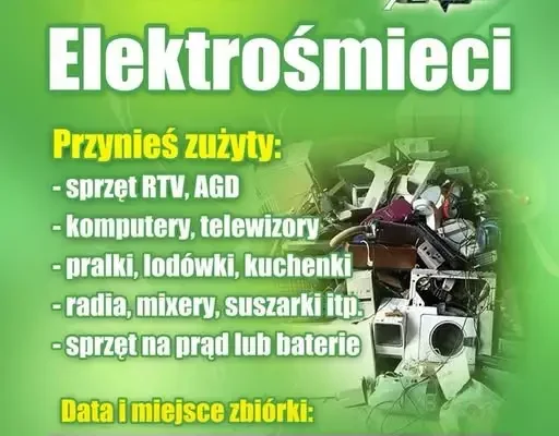 Gmina Świdnica: bezpłatny odbiór elektroodpadów z posesji – zgłoszenia do 21 października