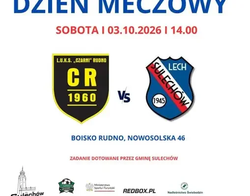 Lech Sulechów zagra w Rudnie z Czarnymi w 8. kolejce